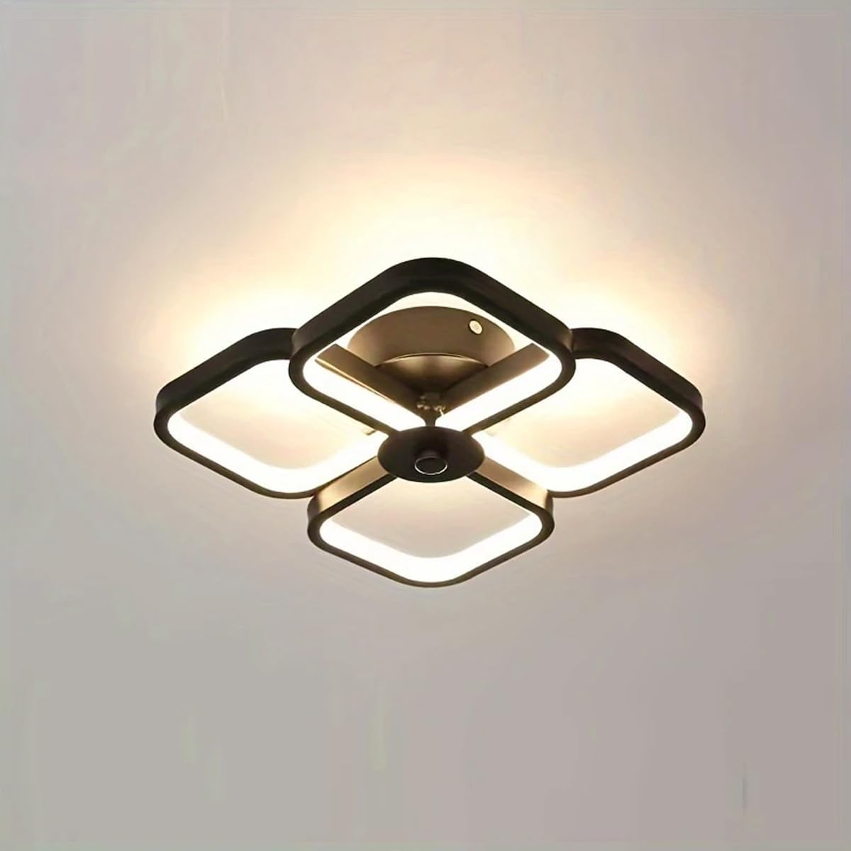 KriShit Mart Modern Dimmable LED, Modern Flush Mount Fixture with Adjustable Light, Three Color Dimming for Bedroom, Living Room, and Dining Room, (Ceiling Light (801)) (Ceiling Light 808)