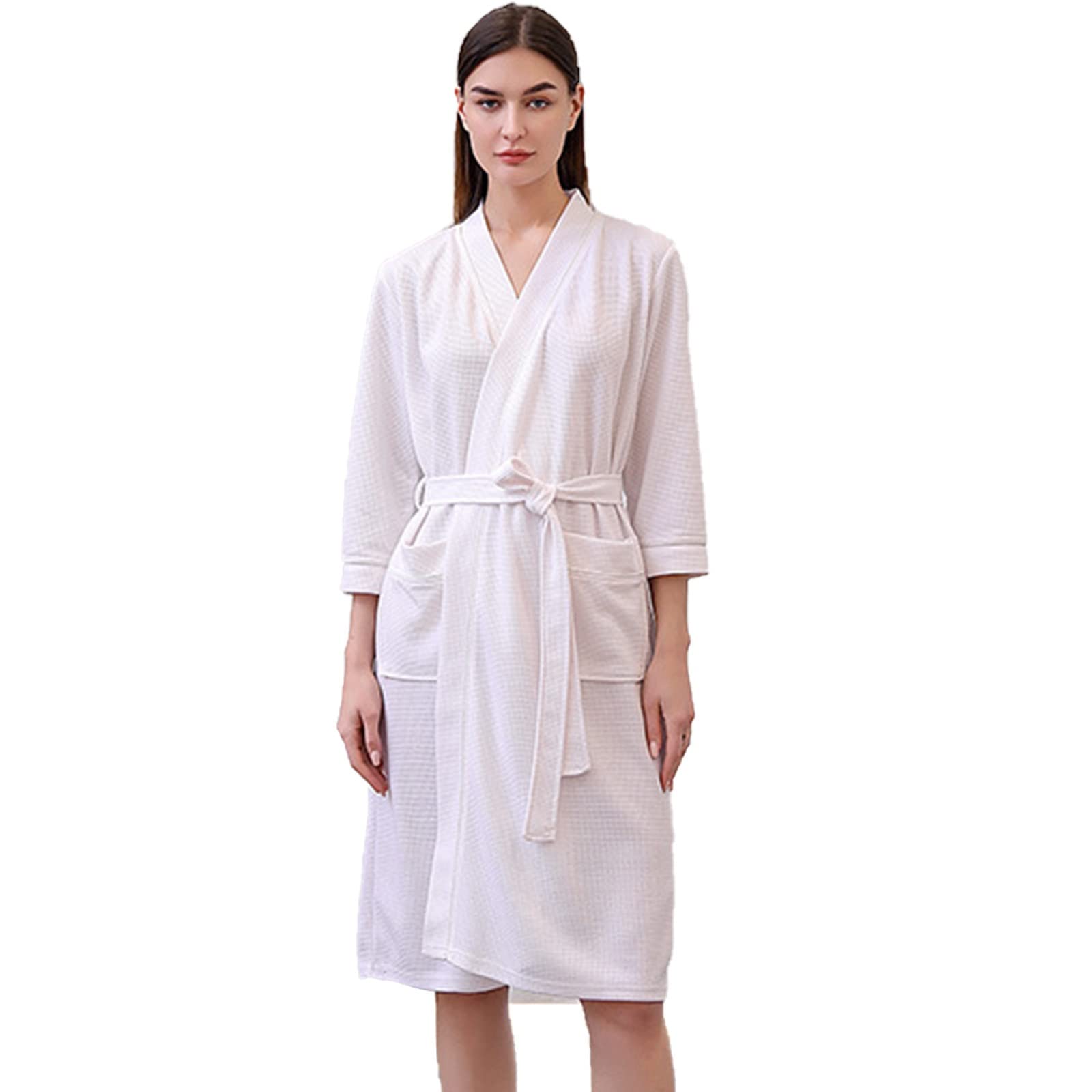 Szlafrok frotte,Męski,Damski,Szlafroki,Szlafrok,Bawełniany,Dzianinowy,Kimono,Spa i Szlafroki,Dla Mężczyzn i Kobiet