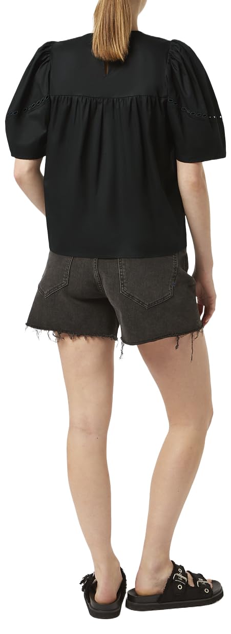 Scotch & Soda Cotton Twill Embroidered Top Mujer