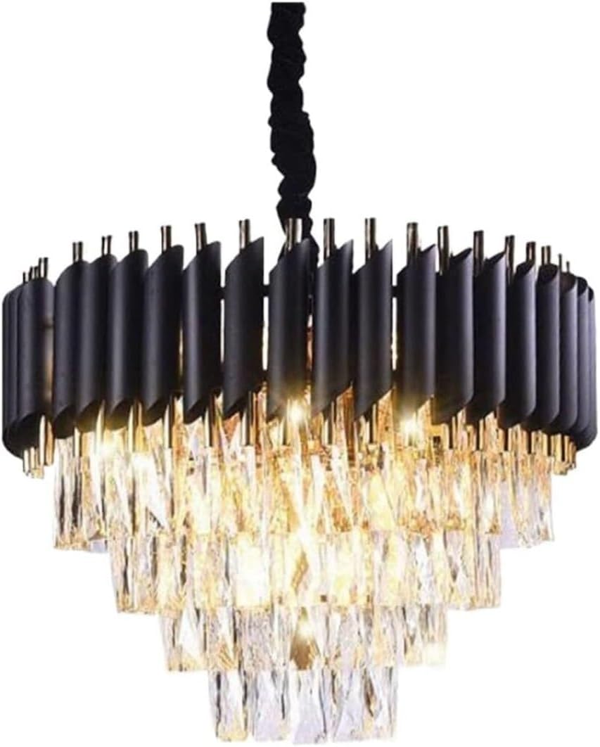 シャンデリア, リビングルーム用シャンデリアモダンクリスタルシャンデリアシーリングライトハンギングランプリビングルームベッドルームホ