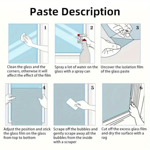 Vinilo decorativo para ventana privacidad Ochine PVC 45x100cm miniatura 5