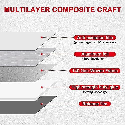 Image of 6-Inch Super Strong Adhesive Waterproof Tape for Permanent Roof Leak Repair, Surface Cracks, Window Gaps, Boat & Tank Sealing (Aluminum Tape - 06 Inch)