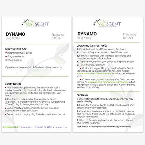 Natscent Dynamo Plug & Play Bluetooth Essential Oil Diffuser For Large Room, Custom Schedules In App, Smart Aromatherapy Diffuser For Essential Oil Blends For Home, Office, Spa ~1000 Sq.ft – Silver #TOP5