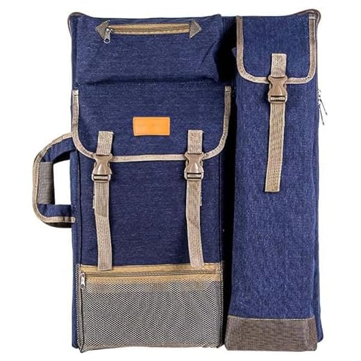 Transon Artist Backpack Art Portfolio Bag 26” x 19.5” Navy Blue
