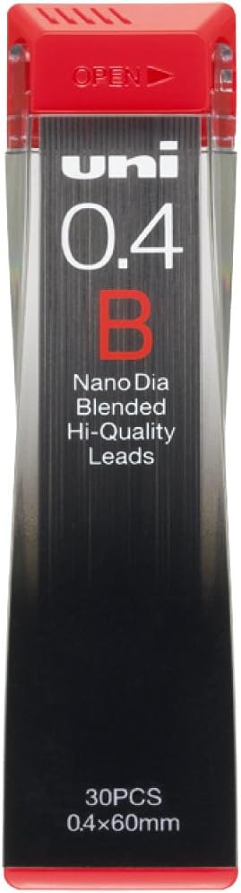 国内在庫 三菱鉛筆 シャープペン芯 ナノダイヤ 0.4 B 10個 U04202NDB