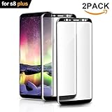 Woitech Samsung Galaxy S8 PLUS Screen Protector, Full Coverage Tempered Glass Screen Cover -black