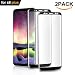 Woitech Samsung Galaxy S8 PLUS Screen Protector, Full Coverage Tempered Glass Screen Cover -black