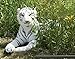 GracesDawn Stuffed Animals-Tiger 26.8 inches (Including Tail Size), Plush Animal Cat for Jungle Theme, Decoration, Cuddling, Ideal Gift for Children (White Tiger)