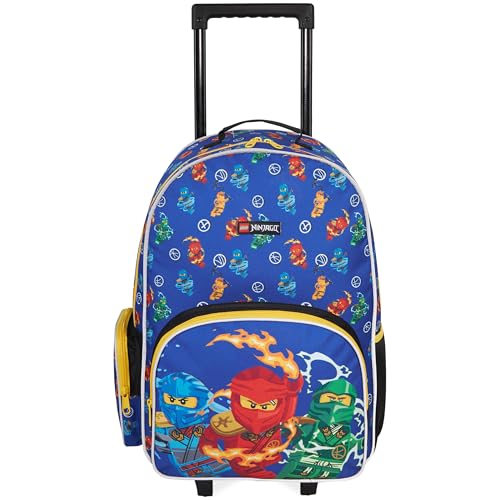 Get Trend Minecraft | Pokemon | Lego x Ninjago Trolley Bag para meninos, Azul/Multi Lego x Ninjago, Bolsa Trolley