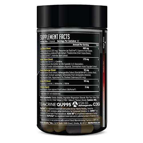 LIPORUSH NDS Nutrition XT - Concentrated Thermogenic with L-Carnitine & Teacrine for Shredding Fat - Supports Energy, Focus, Calorie Burning, Diuretic, Appetite Control - 60 Capsules - Image 3