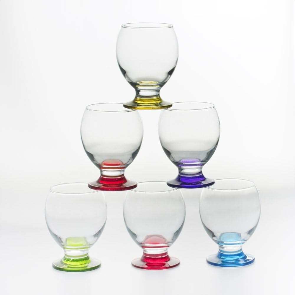 LAV NEC 14PT068FC Colored Drinking Glass, 9 oz, Clear Amazon.co.uk