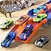 Vanvimen Toddler Car Truck Toys Gifts for 3 4 5 Years Old Boys, Toy Cars Track Set Dinosaur Transport Truck with 12 Pcs Die-Cast Cars Toys, Transforms into Dino, Toy Gifts for 3 4 5 6 Year Old Boys