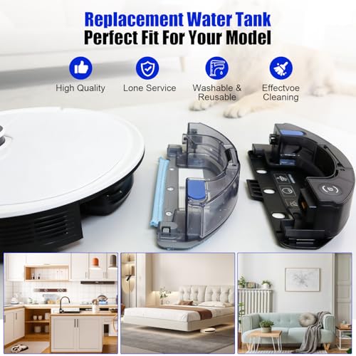 Image of Water Tank Dust Bin Box Compatible with ECOVACS T8 /T8Aivi /T8 Max /T9 /N8 PRO Vacuum Cleaner - Waste Collection Dustbin Box Replacement Accessories Spare Parts
