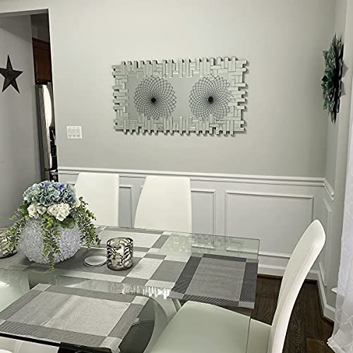 Kohros Art Decorative Wall Mirrors Large Grecian Venetian Mirror For Hotel Home Vanity Sliver Mirror (W 24.8" X H 47.3" Rectangle) #TOP6