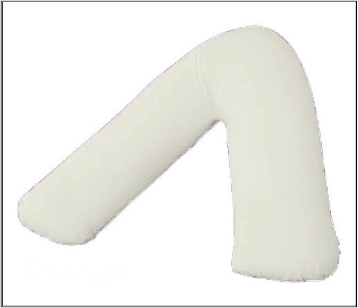 V Shaped Pillow Cases Covers, Pregnancy Maternity Orthopedic Support Nursing Pillow Cases V Pillows Cover (Cream) Cream British Home Bedding