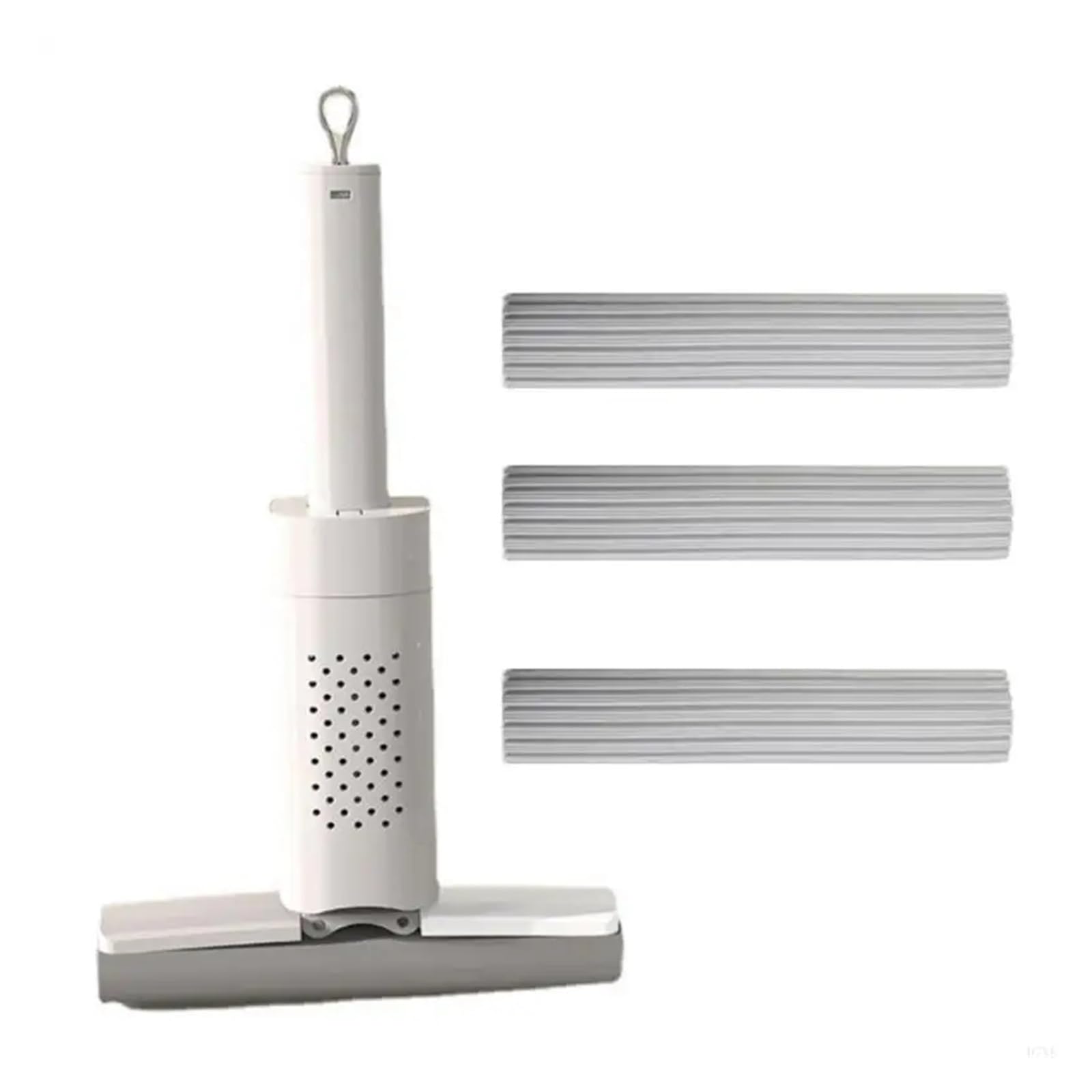 Mini-Klappwischer, vielseitiger Nass-/Trockenabzieher für Fenster- und Haushaltsreinigung, ideal für Badezimmer, Küche und Schreibtischoberflächen, kompakt und effizient (Orange)