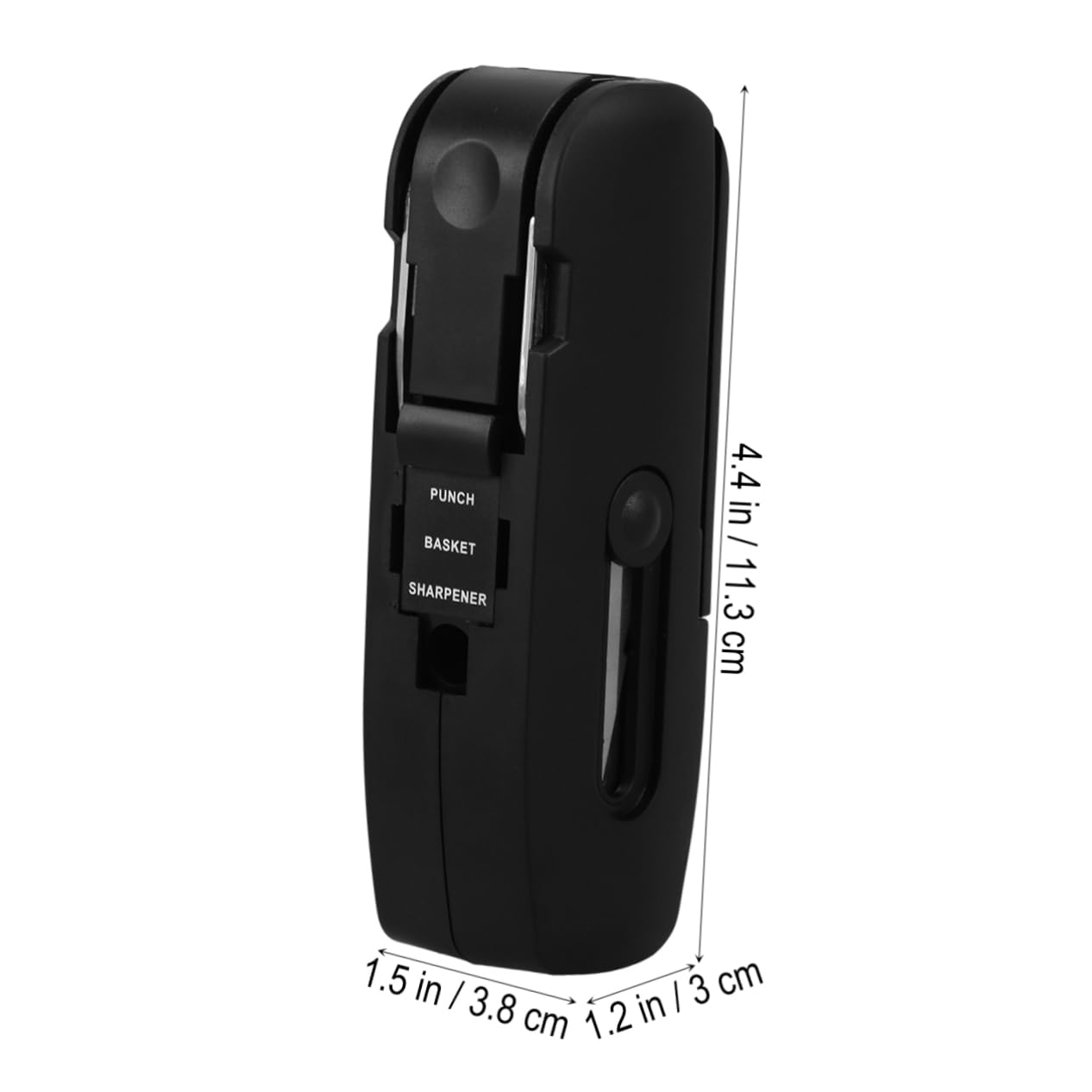NUOBESTY 2 Piezas bolsillo plegable tijera sacapuntas tripe garfio herramienta plegable de bolsillo cuchillo de papelería de oficina destornillador de oficina herramientas de oficina Black