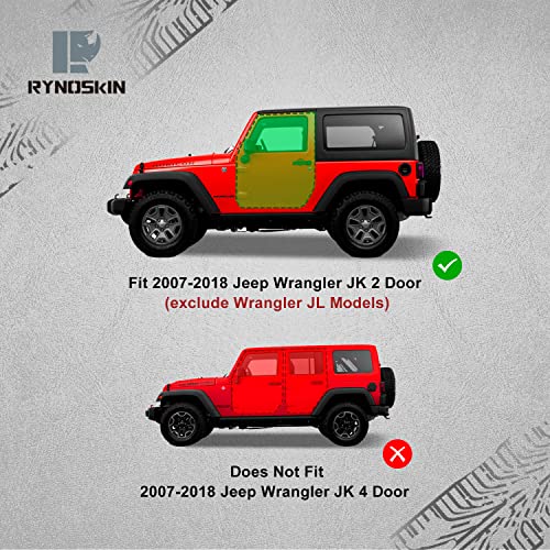 Estribos RYNOSKIN para Jeep Wrangler JK 2007-2018 miniatura 2