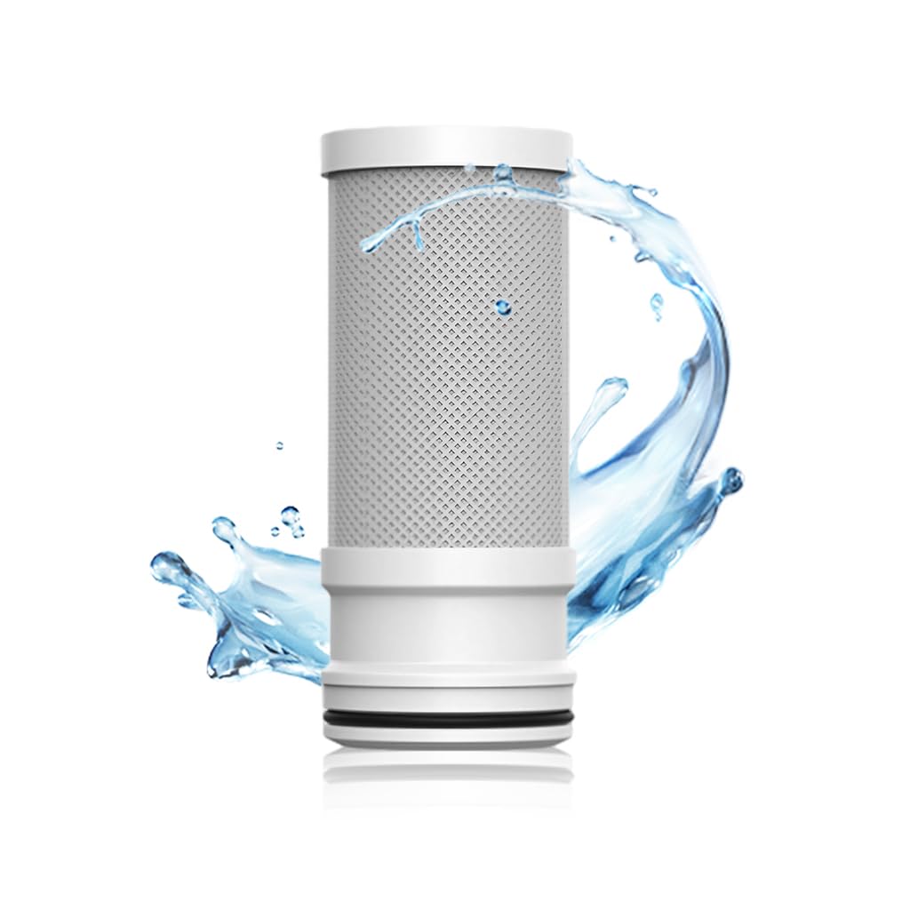 Activated Carbon Water Filter Cartridge, 1.6"x3.7", 1 Micron Filtration, Upgrade, 1 Count