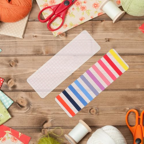 Image of Housoutil Washi Tape Boards 40Pcs Plastic Sample Cards Organizer Portable Tape Storage for Scrapbooking Journaling Office School Home Use
