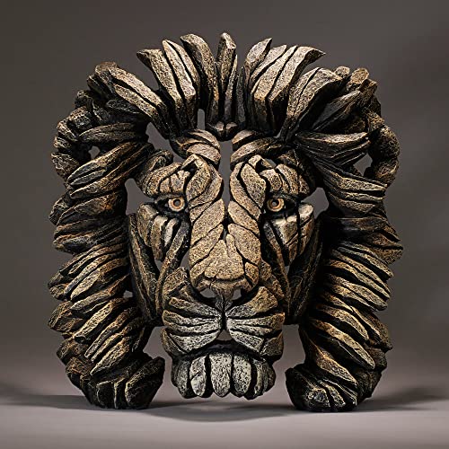 Figura Decorativa Cabeza de León 16.93 pulg Dorado miniatura 3