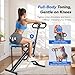 MERACH 2 in 1 Squat Rowing Machine, Easy Setup and Foldable Exercise Equipment, Glute Trainer, Glutes and Leg Home Workout - Grey