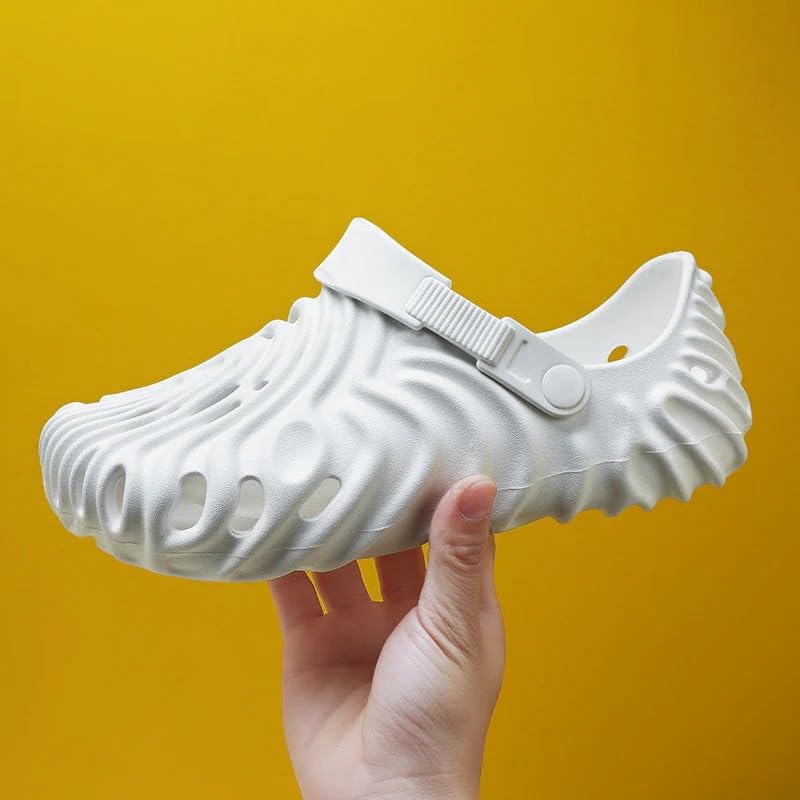 Image of Unisex Slip-On Wave Design Pattern Clogs