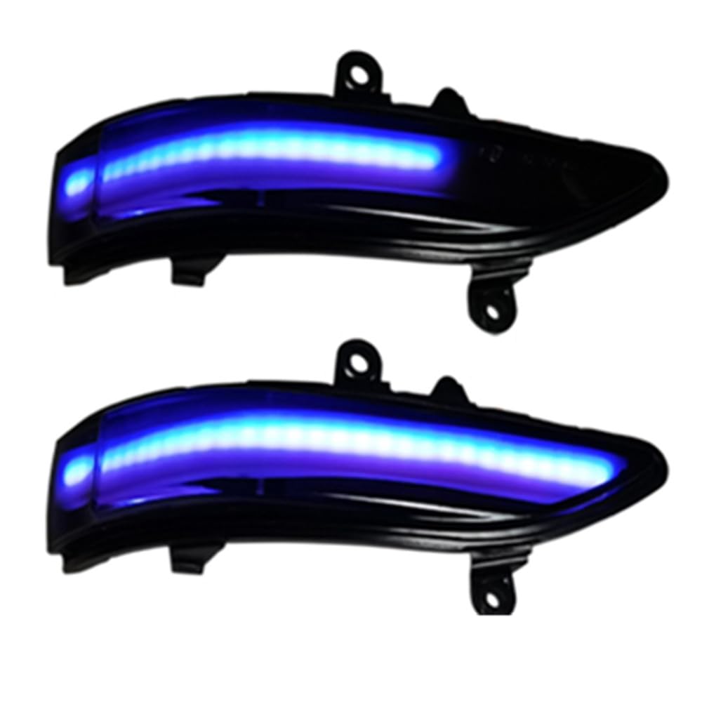 Kakulkomen LED Dynamic Turn Signal Light Side Mirror Blinker Sequential Lamp For Subaru Forester Tribeca Outback Legacy 2007-2016 (Blue-Yellow)