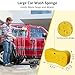 10Pcs Car Wash Detailing Kit Cleaning Kits,with Collapsible Bucket Wash Mitt Sponge Terry Towels Wheel Brush Window Scraper Coral Velvet Towel, Car Cleaning Tools Kit for Interior, Exterior, Wheels