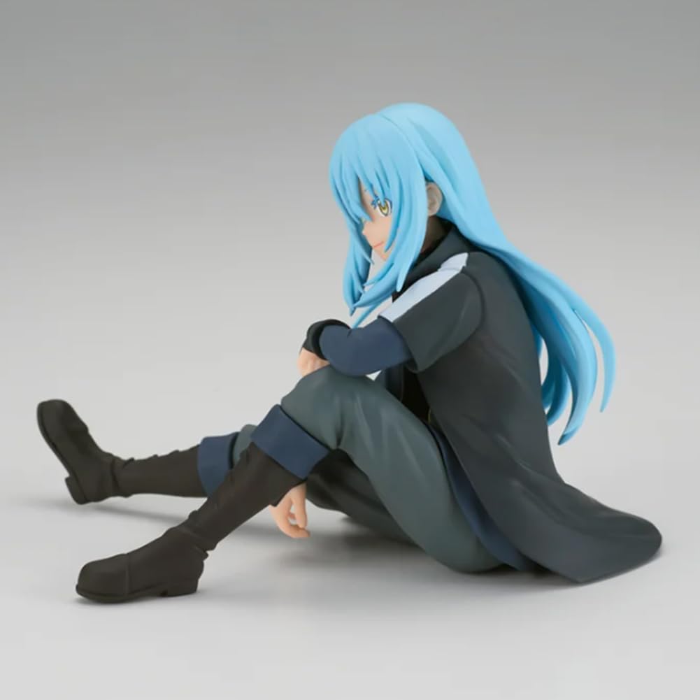 DEXSHUN Rimuru figurka anime Rimuru siedząca, model statuetka z wymiennymi akcesoriami, dekoracja, PCW, ornamenty, prezent 10 cm