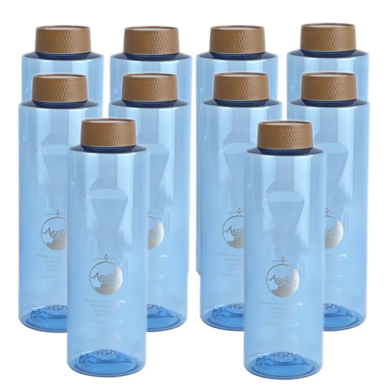 10er Set Acala Trinkflasche Grip 0,8 L- Blau aus Tritan | BPA-frei
