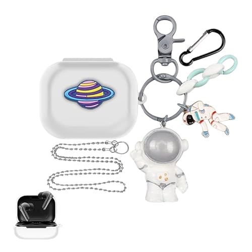 適合EarFun Air Pro 4 用 ケース 可愛い ワイヤレス イヤホンケース カバー 装着充電可能 イヤホンカバー 落下防止 キズ防止 耐衝撃 防水 防塵 軽量 シリコン 保護ケース カラビナ付き EarFun Air Pro4 対応 (13)