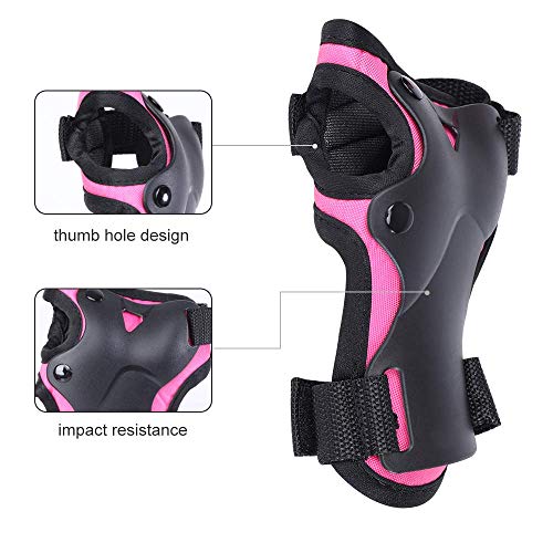 image for TXJ Sports Kids Knee Pads Elbow Pads Wrist Guards Protective Gear Set 