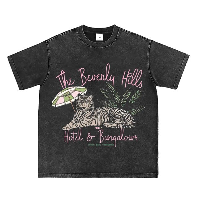 Bellelement The Beverly Hills Hotel and Bungalow Vintage T-Shirt Beverly Hills CA T-Shirt - Main Image