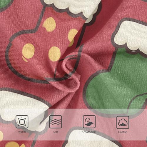 Christmas Stockings Daily Wear Girls' Panties Comfort Color for Toddler Girls in Sizes 2T,3T, 4T, 5T, 6Y and 8Y3