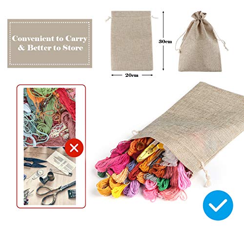 Kit de broderie complet résolvant le manque de fils et de cercles - 5