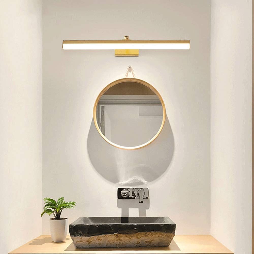 Lampada da Parete da Bagno LED Trucco Specchio luci in Ottone Picture Lampada rifinita ribaltamento del Bagno, 3 modalità di Illuminazione a Colori Funzione di Memoria [Energia Classe A ++]