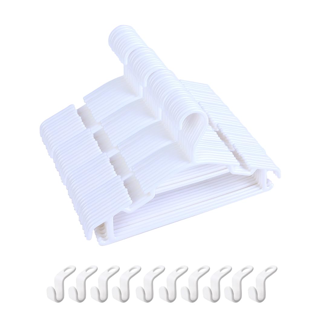 Perchas niños bebés de Plastica para Ropa (27 cm, 40 Unidades)