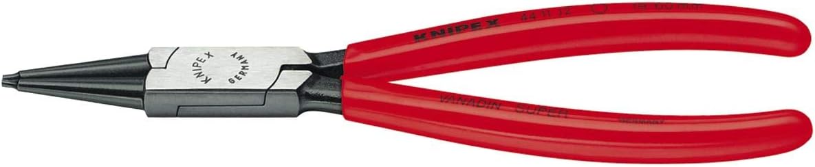 KNIPEX Tools - Circlip Pliers, Internal, Straight, 3/4"-2 23/64" Bore Dia. (4411J2), 7.25