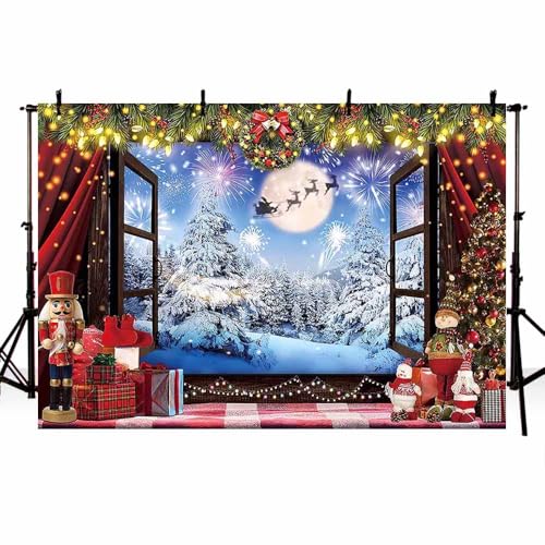 Guirlande de Noël fond pour repas de famille et souvenirs d'hiver chaleureux
