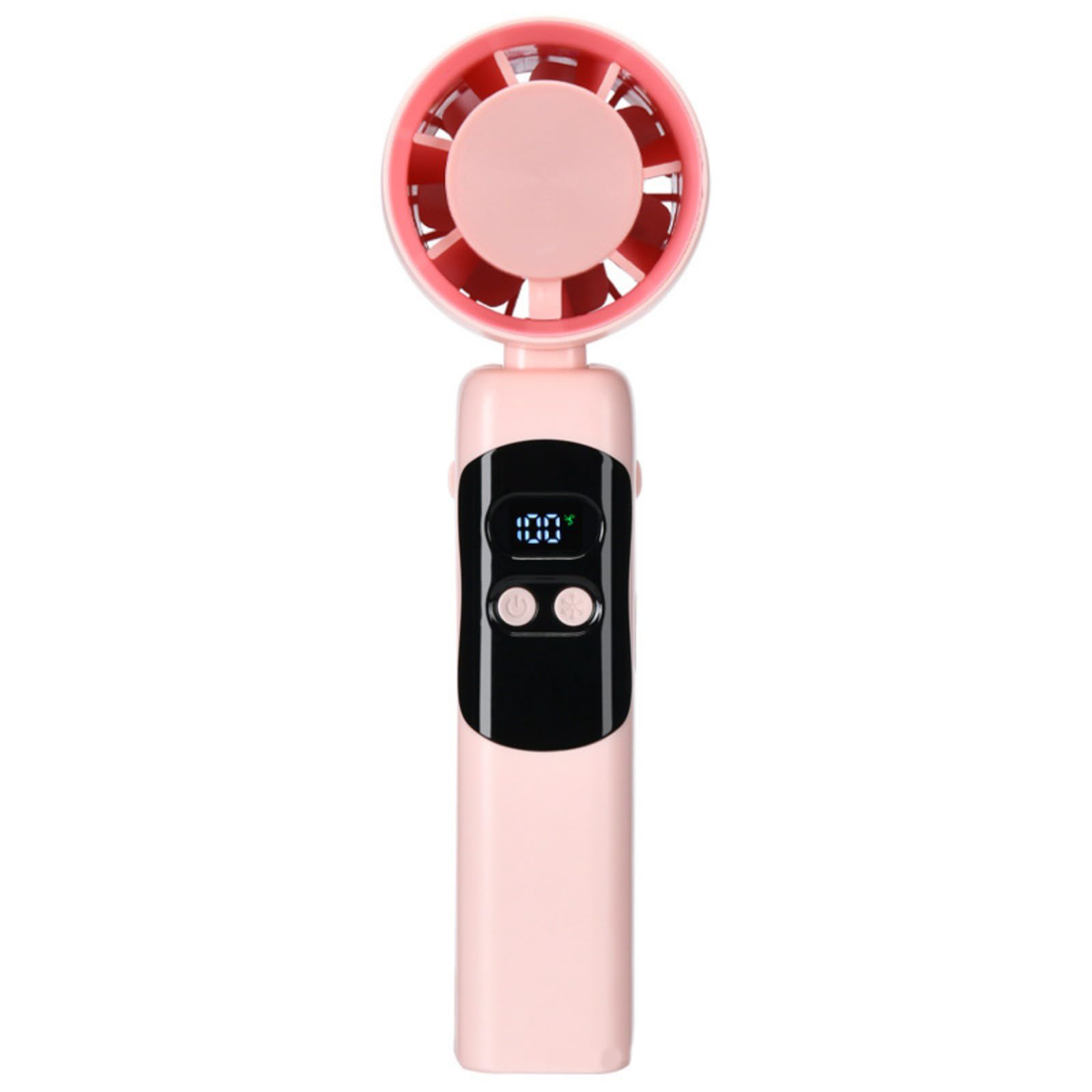 NRVTRE Quiet Fan Digital Display USB Fan Powerful 4000mAh Portable Bedside Suitable for Bedroom and School Handheld Cooling