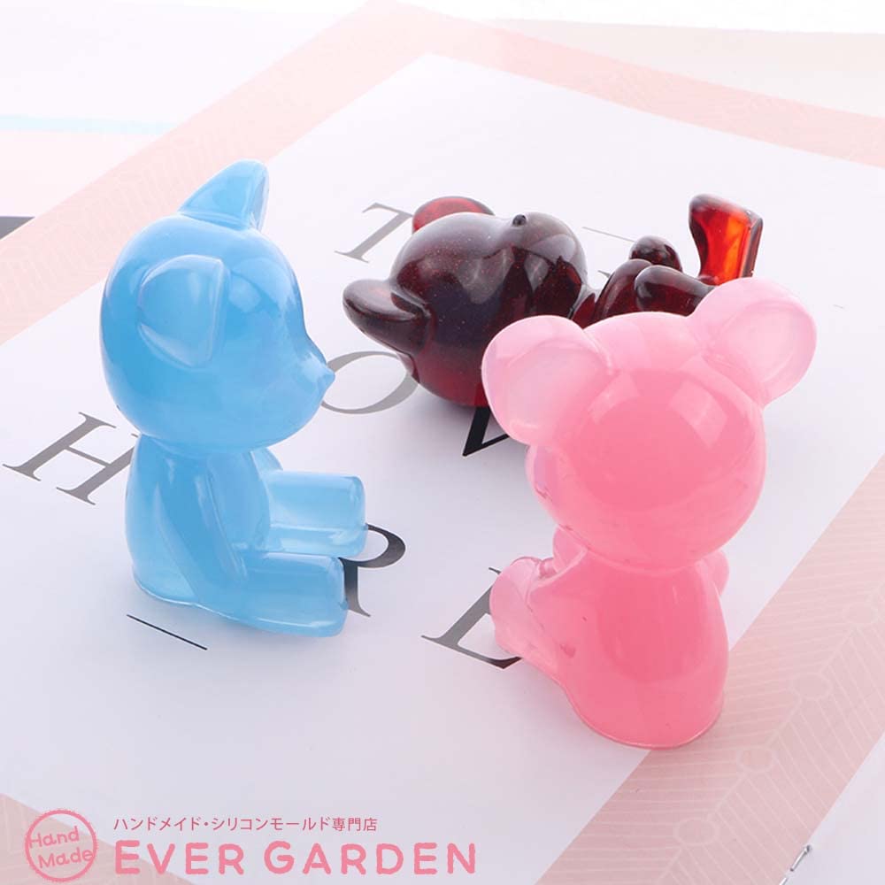 Amazon.co.jp: 【Ever garden】 立体 熊 クマ シリコンモールド レジン