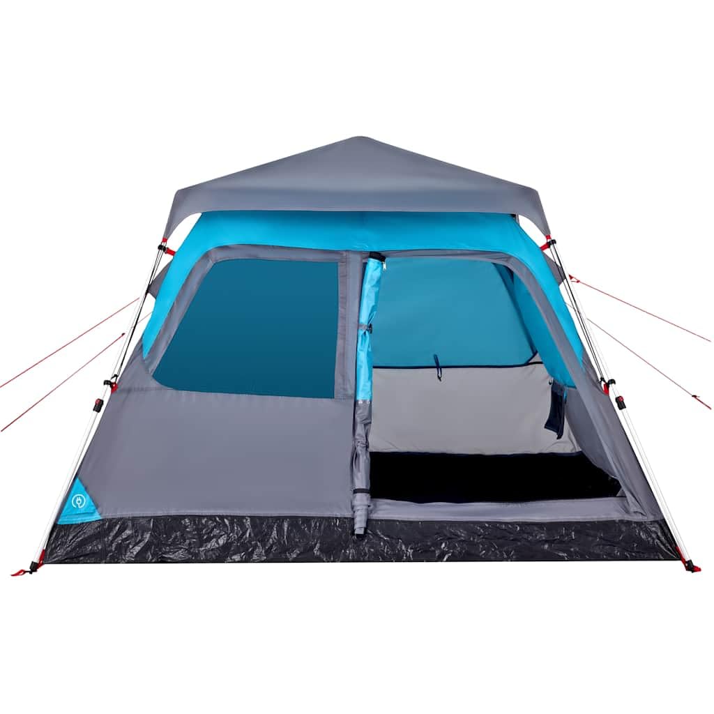 Tenda familiare a cupola per 6 persone, colore blu, Quick Release
