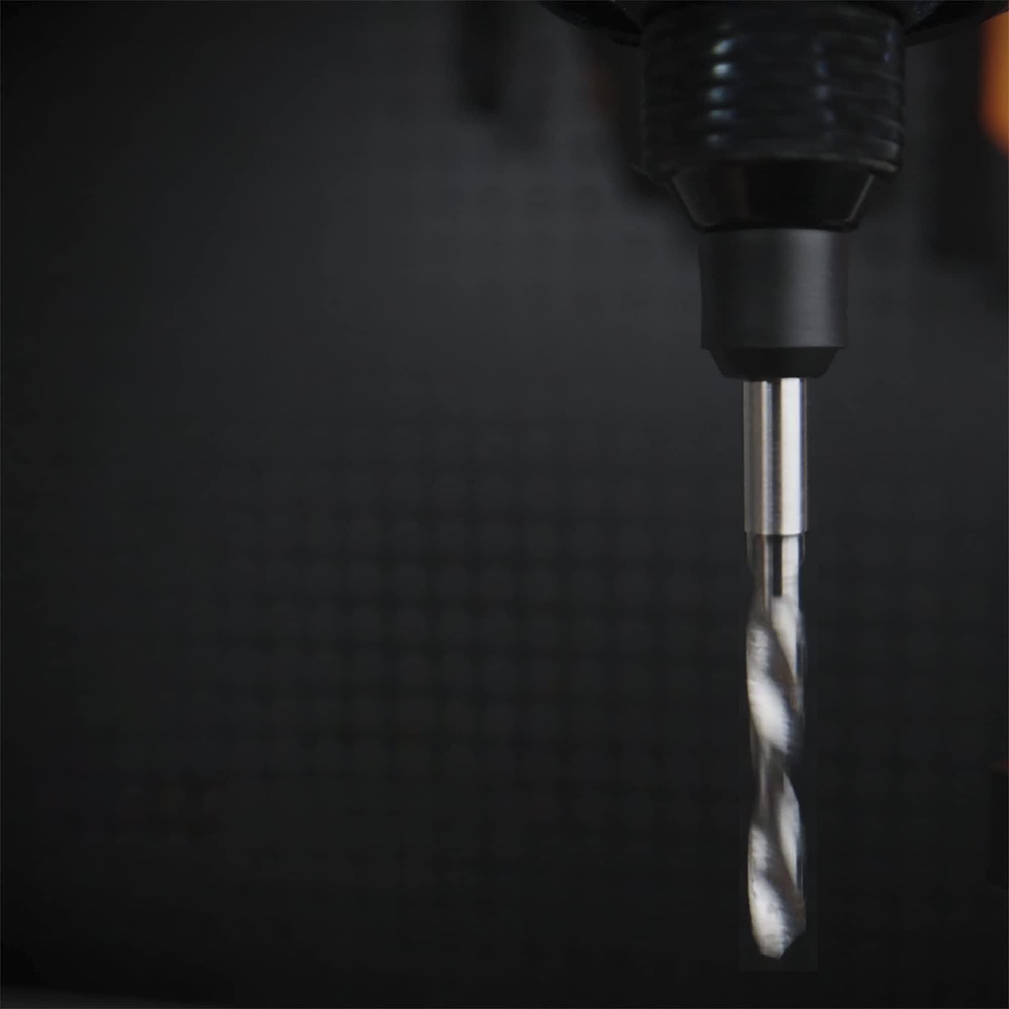 ARROWMAX Set di punte per trapano PCB, marcatura delle dimensioni, 0,6 mm - 2,2 mm, gambo da 2,35 mm, micro trapano in metallo duro, per fai da te, gioielli, ambra, perle, PCB, plastica (set A)