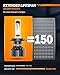 SEALIGHT M1H4/9003 Motorcycle Bulbs, H4 Driving Light Super Brighter, Design For Powersport, 9003 Motorbike Bulb, Plug and Play or Fog Lights - 1 Pack