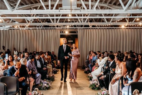 Image of One Shoulder Bridesmaid Dresses with Bow Long Mermaid Satin Back Slit Mother of The Bride Dresses PM004
