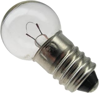 1483 Miniature Light Bulb, 6 Volts, E10 Base, (10 Pack)
