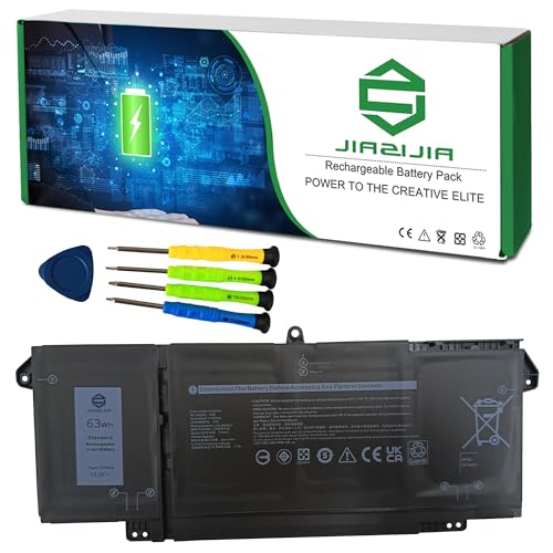 Image of 7FMXV CPX-1PP63 63Wh Laptop Battery Replacement for Dell Latitude 5320 7320 7420 7520 P138G P138G001 P139G P139G001 P133G P134G P135G P136G P110F Series 0TN2GY TN2GY 04M1JN 4M1JN 1PP63 15.2V