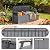 JUMMICO 80 Gallon Resin Outdoor Storage Bench with Cushion