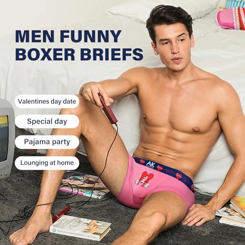 Arjen Kroos Men's Valentines Funny Novelty Underwear Trunks Sexy Cotton Boxer Briefs for Men 1 Pack4